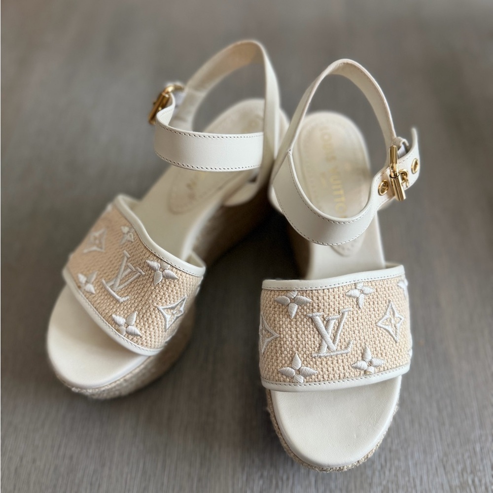 LV Starboard Wedge Sandals